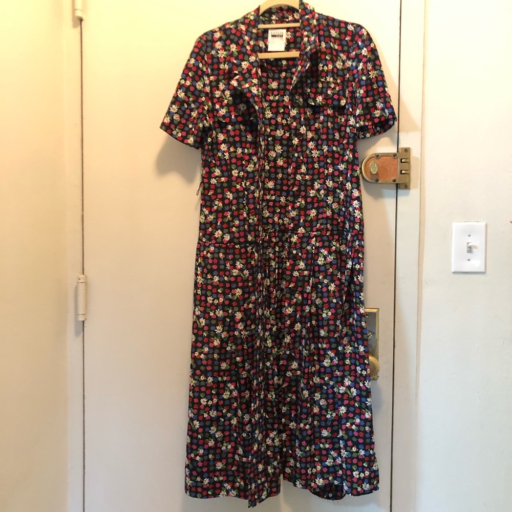 Vintage dress, $20, Super cute print. Dress buttons up the front.